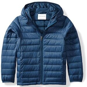 Amazon Essentials Kids Hooded Puffer Jacket - Navy